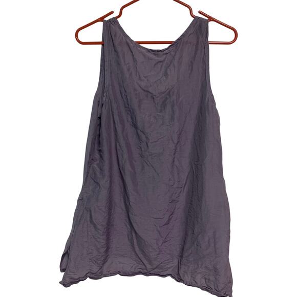 Soft Surroundings Women’s Cotton Silk Blend Purple Lightweight Tank Blouse Med - Picture 3 of 4